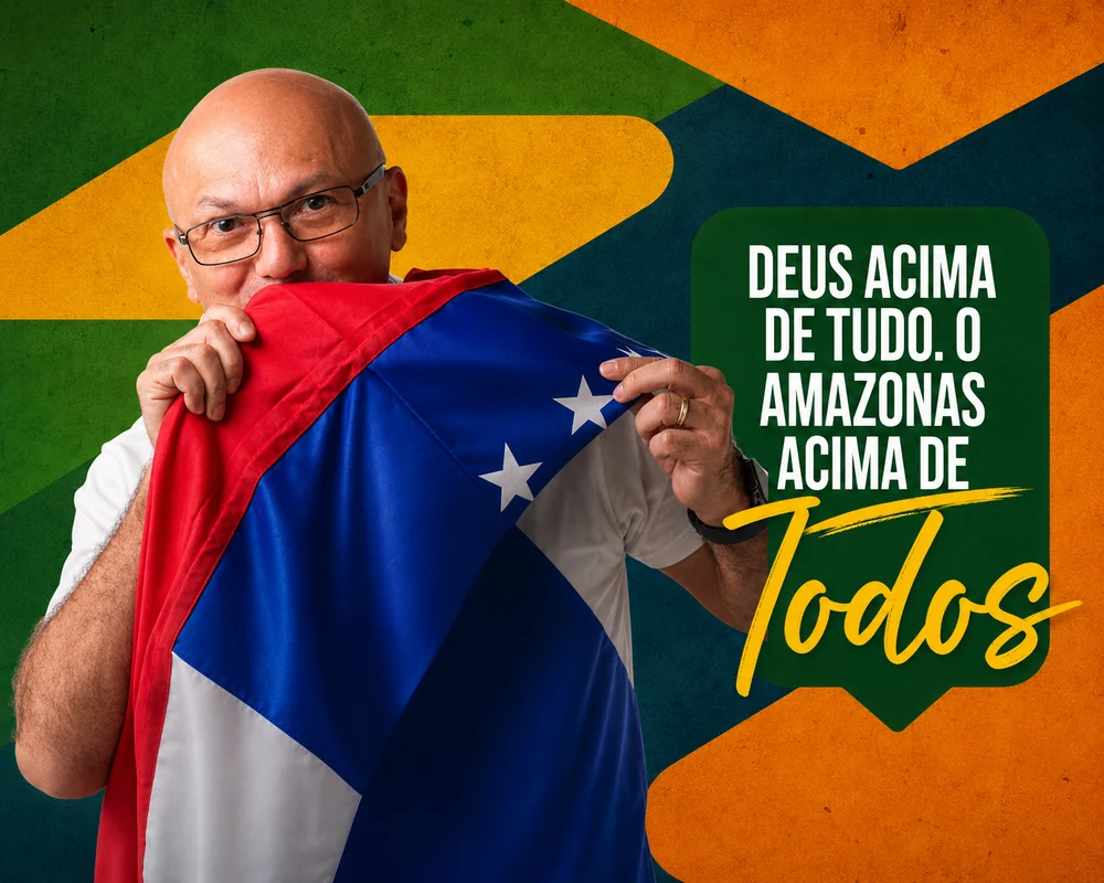 Deus acima de tudo. O Amazonas acima de todos.
